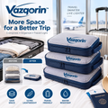 Vazqorin™ Compression Packing Cubes – Ultra-Lightweight Space Saver Luggage Organizers, Water-Resistant Travel Bags for Suitcases &amp; Carry-Ons