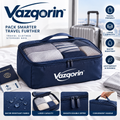 Vazqorin™ Travel Clothes Storage Bag - Large Capacity Water-Resistant Packing Cube with Handle &amp; Breathable Mesh for Suitcases