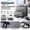 Vazqorin™ Travel Compression Packing Cubes – Lightweight, Water-Resistant Luggage Organizer Bags with Heavy-Duty Zippers